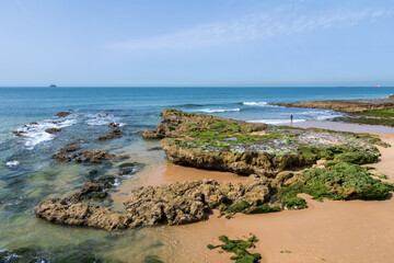 Praia de Carcavelos a Lisbona in Portogallo