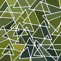 abstract vector stained-glass mosaic background - green