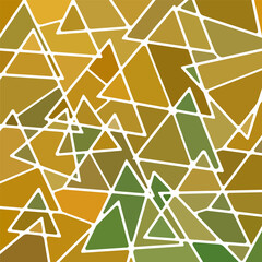 abstract vector stained-glass mosaic background - yellow and green