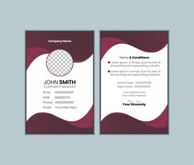 Vector design Professional Id Card Template.