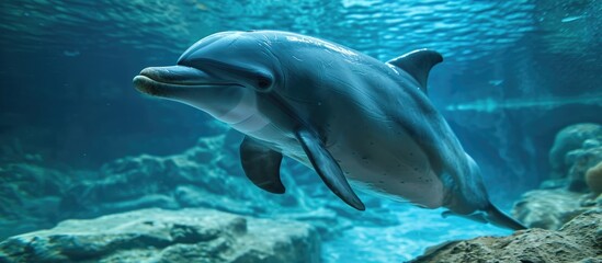 Aquarium's bottlenose dolphin