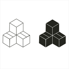 Box Outline And Vector 