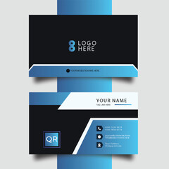 modern business card design template for infographic