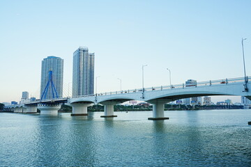 Obraz premium Cityscape of Da Nang in Vietnam - ベトナム ダナン 街並み