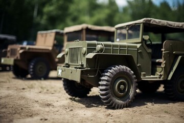 small military vehicles. Generative AI