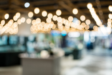 Blur view of shopping mall