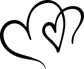 Heart Icon, Hand Drawn Heart, Valentine Days, Cupid, Heart Clipart, Open heart