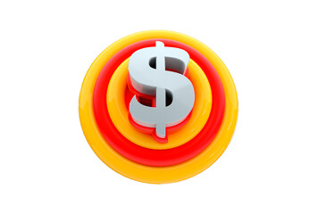 3d rendered icon object