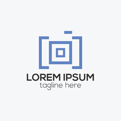 Photography logo design concept isolated vector template illustration