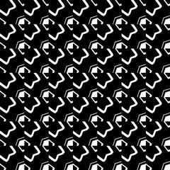 White background with black pattern. Seamless texture for fashion, textile design,  on wall paper, wrapping paper, fabrics and home decor. Simple repeat pattern.