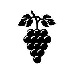 Grape vector icon on white background - 700296033