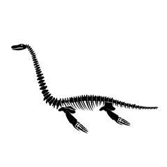 Dinosaur Skeleton Sillhouette