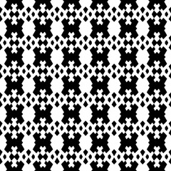 Abstract Shapes.Vector Seamless Black and White Pattern.Design element for prints, decoration, cover, textile, digital wallpaper, web background, wrapping paper, clothing, fabric, packaging, cards.