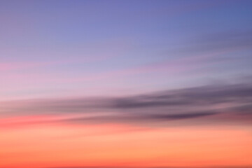 Sky sunset clouds nature in pastel colours - 700300679