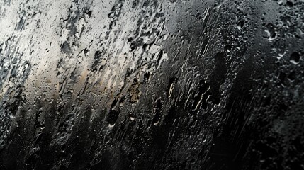 Fototapeta premium Abstract Frosted Glass Texture Background in Black Color