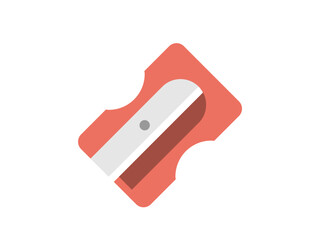 Pencil Sharpener icon. Office stationery editable set. Simple vector illustration.