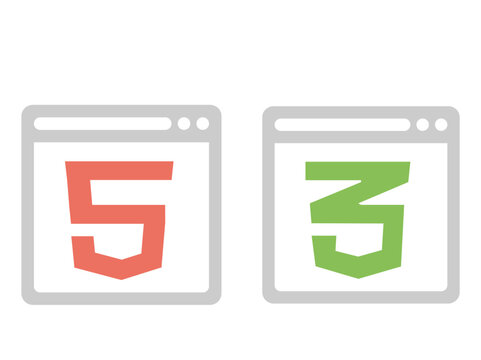 Phython and Java script  icon set vector illustration.