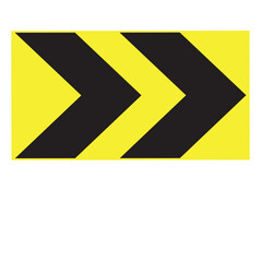 dangerous bend direction sign, traffic sign, vector icon