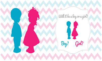 illustration of a silhouette boy or girl?