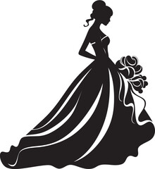 Timeless Essence Monochrome Bride Radiant Portrait Black Logo