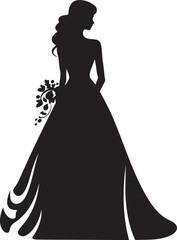 Chic Bridal Beauty Black Icon Brides Elegance Black Emblem