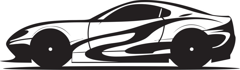 Smart EV Sedan Innovation Black Emblem Logo Contemporary Electric Drive Monochrome Design Symbol