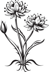 Snowflake Blossom Sketch Elegant Iconic Mark Frozen Flora Impression Vector Emblematic Design