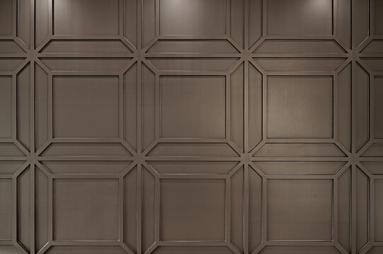 Custom Wood Pattern Detail on Wall