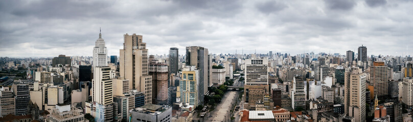 Fototapeta na wymiar View from Sampa sky, Sao Paulo