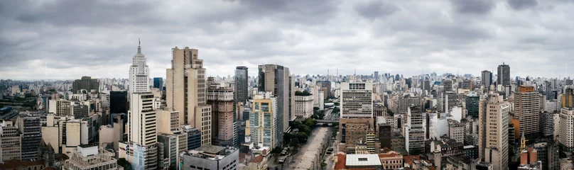 Tuinposter View from Sampa sky, Sao Paulo © Grover