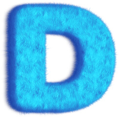 Blue Letter D