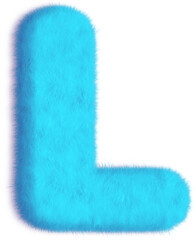 Cyan Letter L