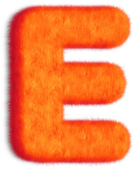 Dark Orange Letter E