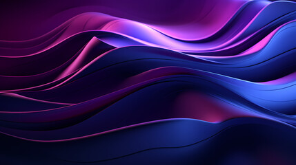 Digital technology blue rhythm wavy line abstract graphic poster web page PPT background with generative
