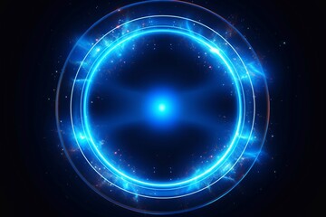 Obraz premium Abstract background. luminous swirling. Elegant glowing circle. Sparking particle. Space tunnel. Glossy jellyfish. Colorful ellipse. Glint sphere. Generative AI