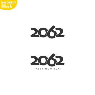 Creative Happy New Year 2062 Logo Design