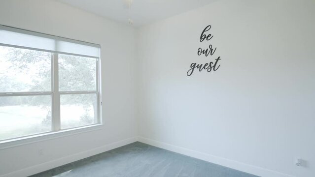 an empty room in a house