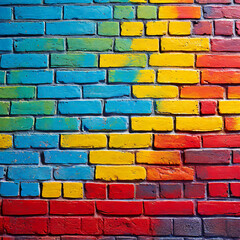 Colorful brick wall background. Colorful brick wall texture background