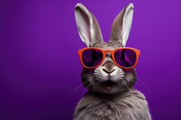 Cool Easter bunny with sunglasses.