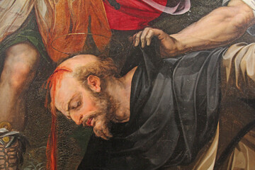 uccisione di San Pietro Martire (particolare), dipinto conservato nel complesso monumentale di...