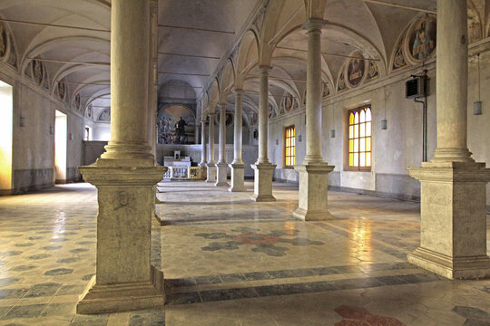biblioteca del complesso monumentale di Santa Croce a Bosco Marengo (Alessandria)