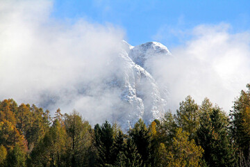 neve d'autunno sui Cornacci; Valle di Fiemme (Trentino)