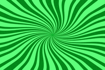 Handmade retro vintage light skin deep gren grain screen sunburst ray abstract background