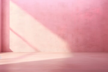 Empty pink wall for advertising products
