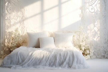 Beautiful white bed linen