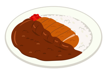 洋食_カツカレーライス
