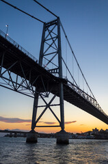 Fototapeta na wymiar bridge Hercílio light of Florianopolis Santa Catarina Brazil Florianópolis