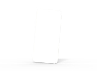 Blank separated mobile phone screens for ui ux app presentation on transparent background.