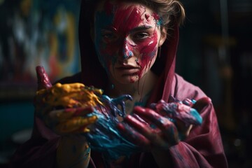 Inner paint gamified. Generative AI