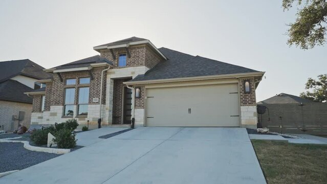 the front view of a home